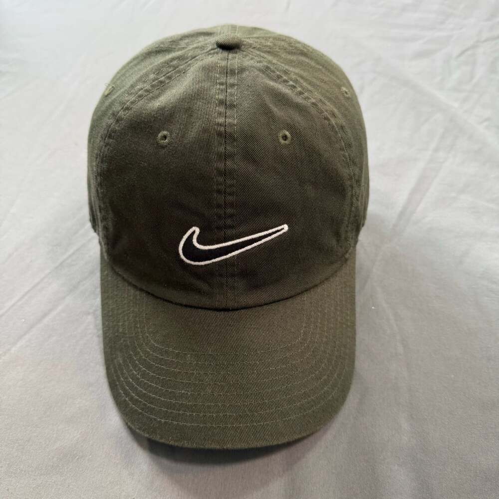 Nike Heritage86 Essential Swoosh Olive Green Adjustable Hat Cap